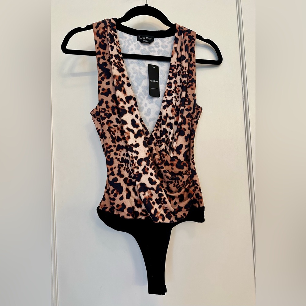 NEW! Never been worn Bebe leopard bodysuit
